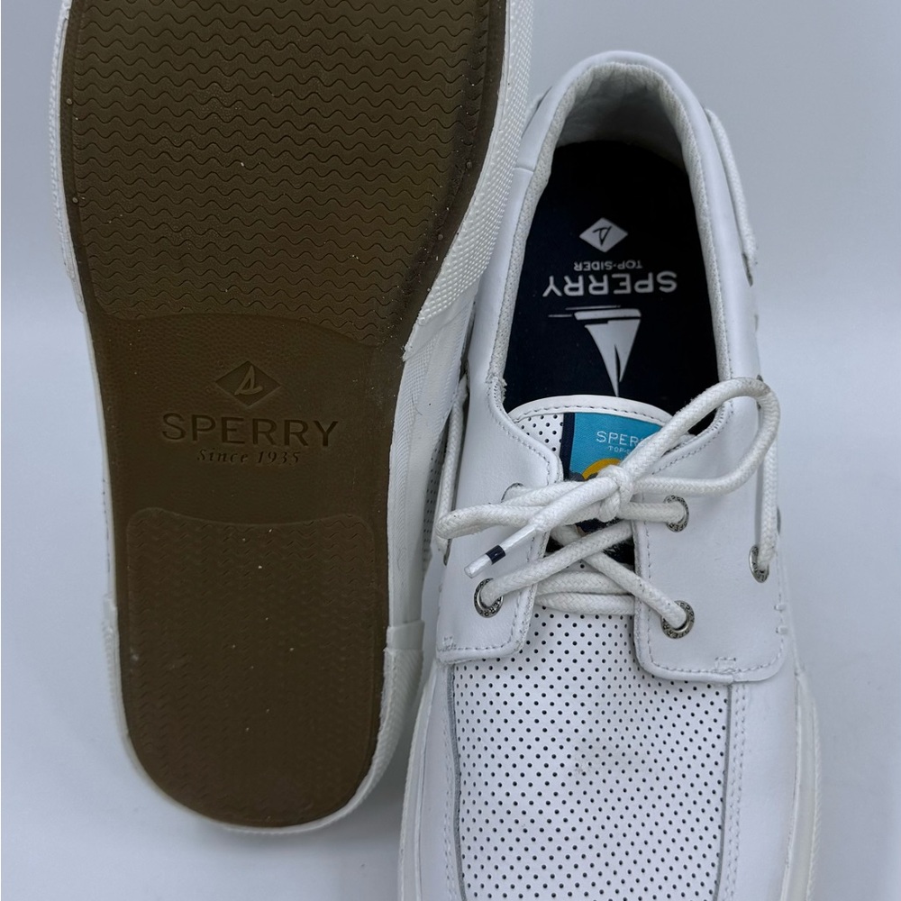 Sperry “Soletide”‎ 2-Eye Sneakers White STS23160 Low Top Mesh Mens 12 Top Sider - Picture 8 of 10